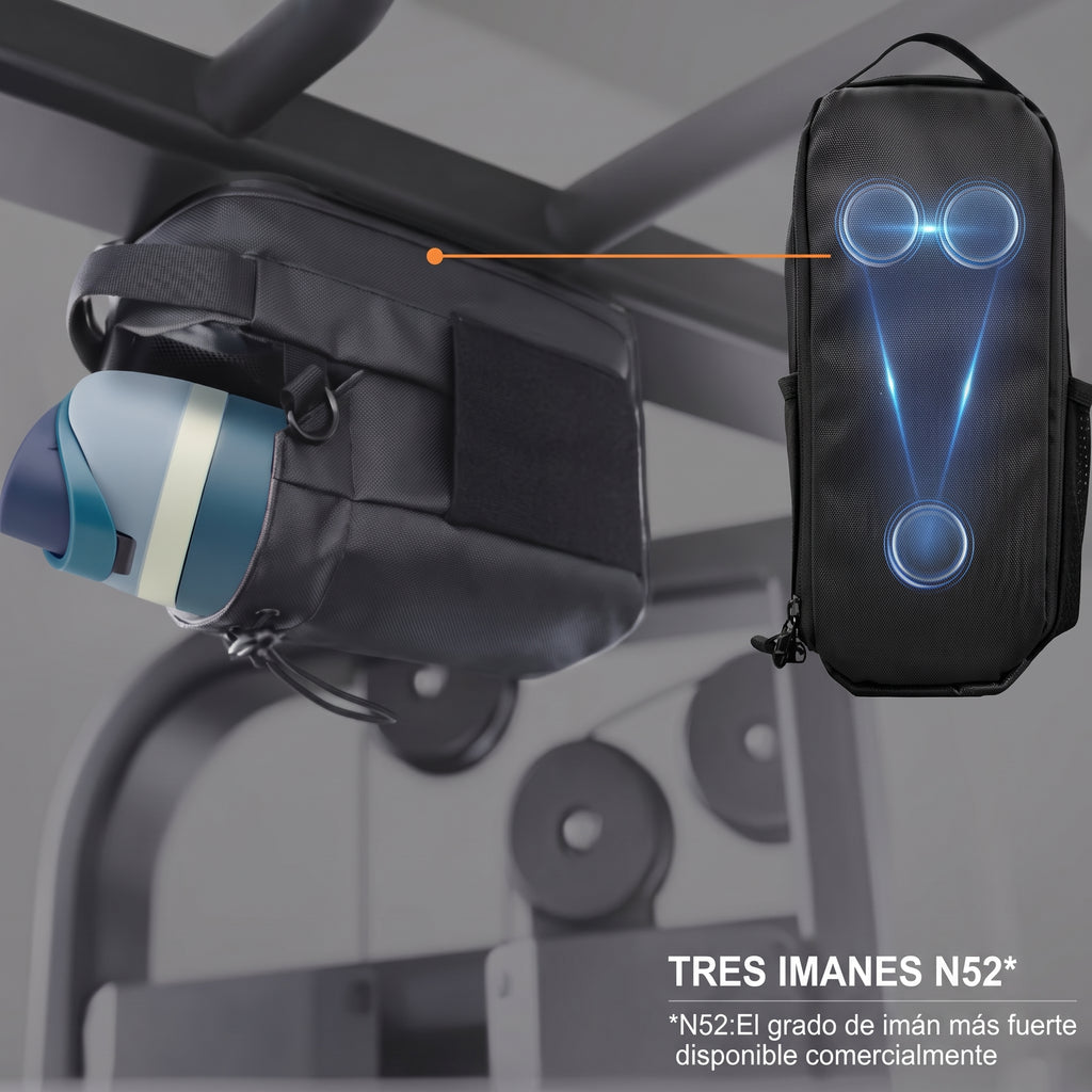 Bolso Magnético para Gimnasio y Portabotellas