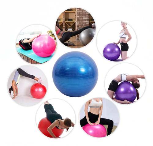 Pelota de Yoga y Pilates 75 cm Anti-Explosión con Inflador