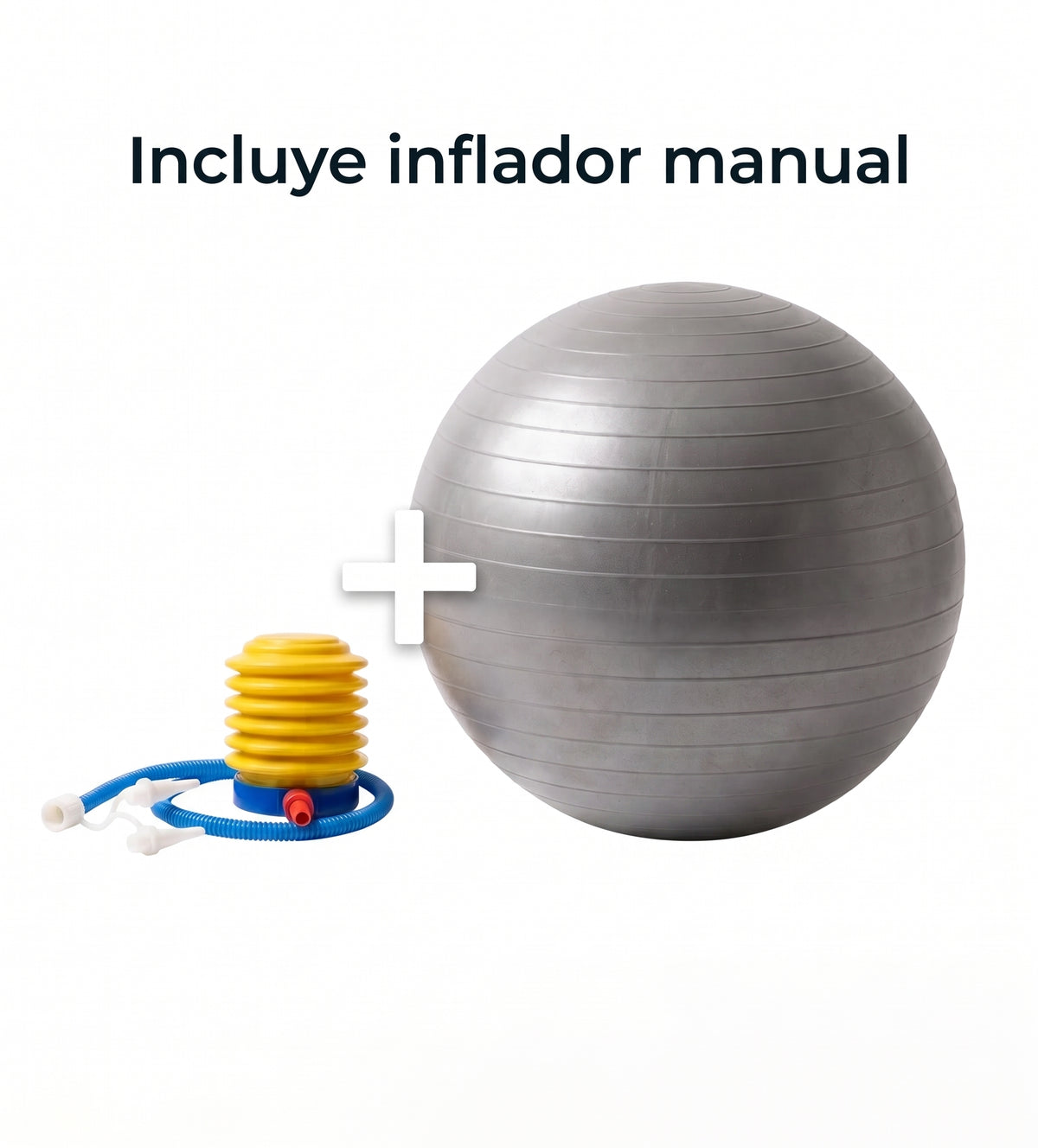 Pelota de Yoga y Pilates 75 cm Anti-Explosión con Inflador